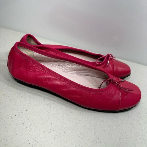 PAUL MAYER  Attitudes Women's 8B HOT PINK BALLET Flats Bow - Picture 2 of 9